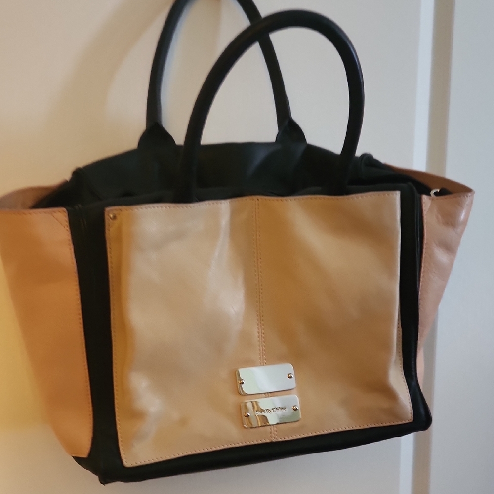 See By Chloe Color Block Leather Tote Bag